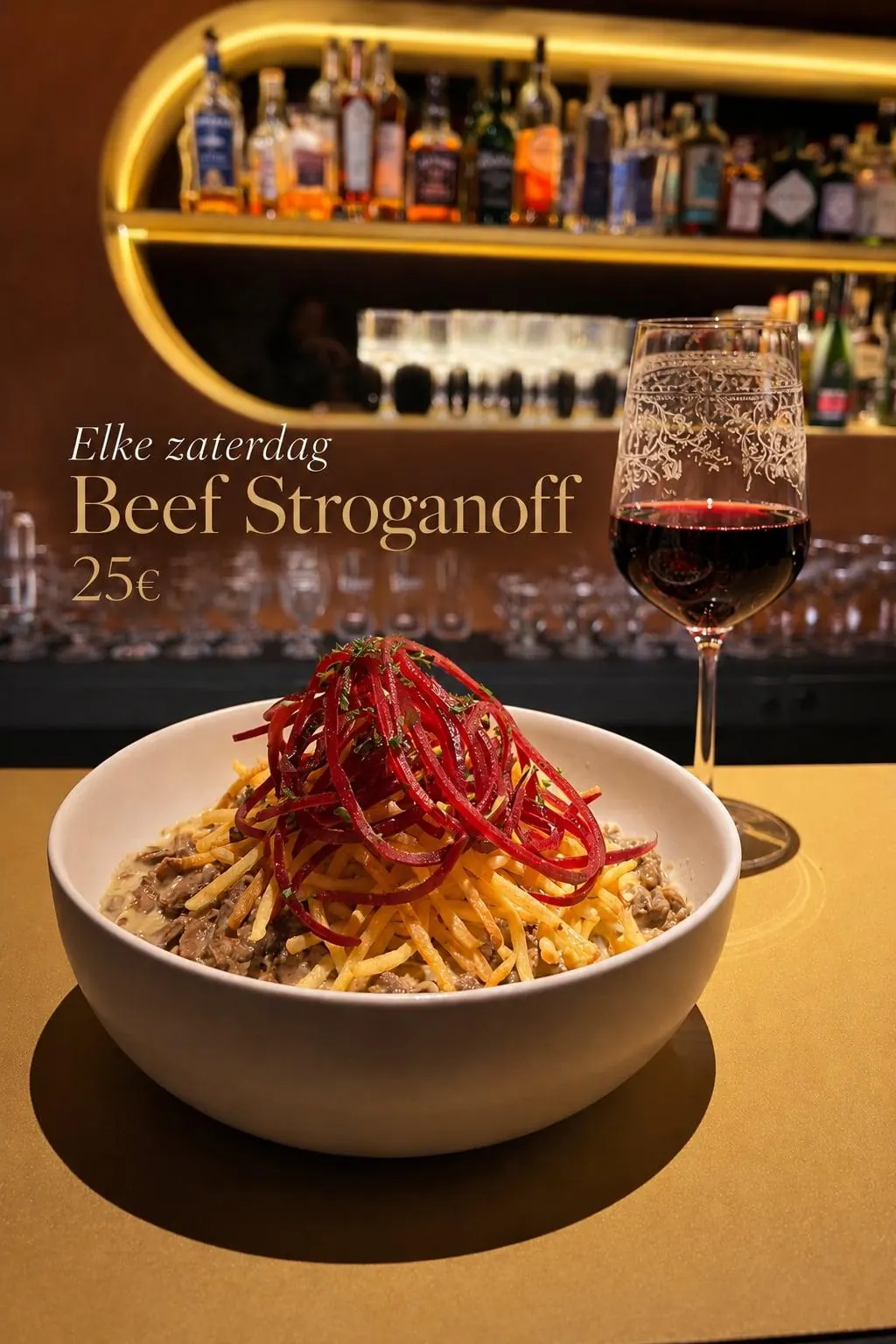 Tous les samedis — Beef Stroganoff by Funky Food @ Floyd, 25 euros
